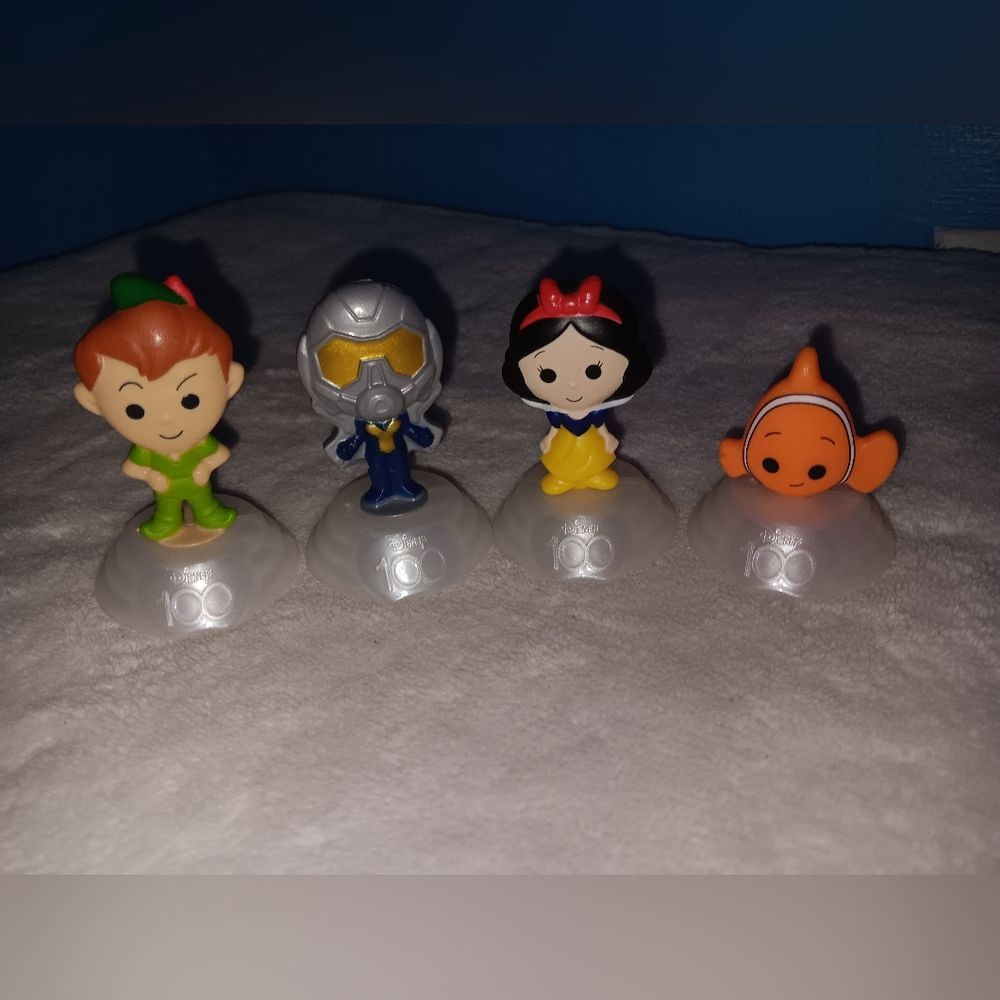 2023 Disney 100th Anniversary McDonalds Happy Meal Toys Lot of 4 Pre-owned